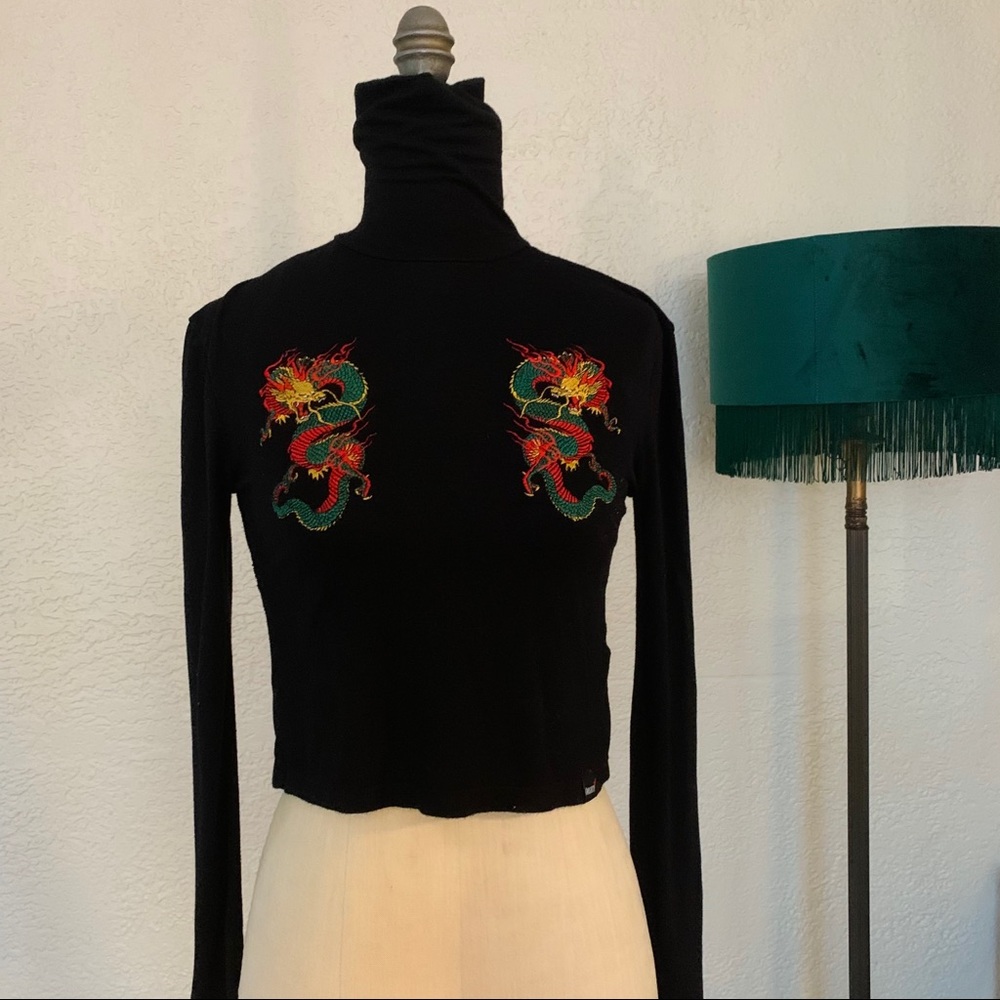 O-Mighty Cropped Dragon Turtleneck